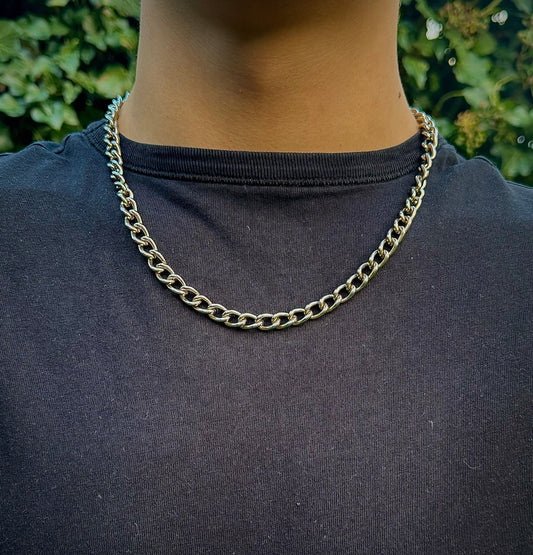 Rizz-Chain Halskette (vernickelt)